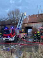 Malczyce - Paliła się stodoła w Lasowicach