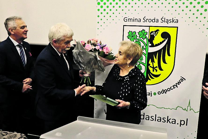 Jadwiga Jac z medalem „Zasłużony dla Gminy Środa Śląska”