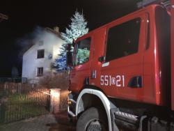 Środa Śląska - Groźny pożar w Ciechowie 